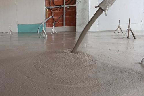 recrecido de suelos con mortero autonivelante